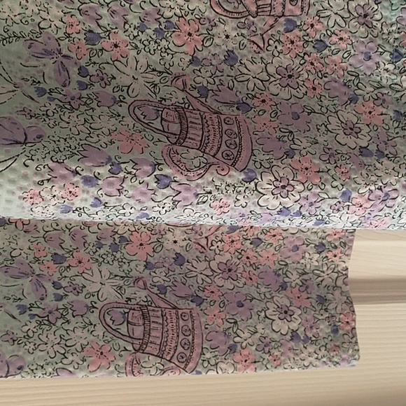 NWT White Stag Women’s House Coat / Duster Short Sleeve Floral size Large - Picture 9 of 12